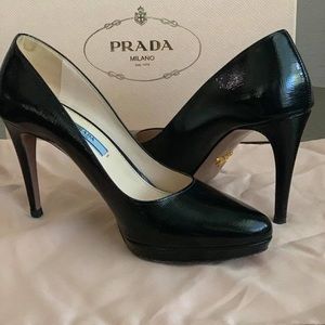 Beautiful black Prada heels.
